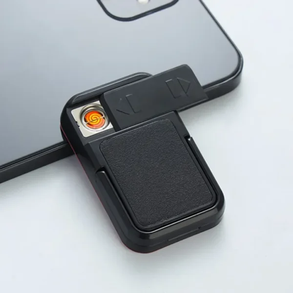 2 in 1 USB Lighter Rechargeable Electric Flameless Lighter Phone holder - Image 4