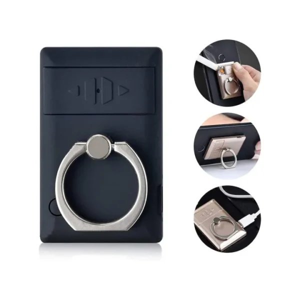 2 in 1 USB Lighter Rechargeable Electric Flameless Lighter Phone holder - Image 2