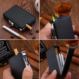 10 pice Case Holder Automatic Storage Box Metal lighter