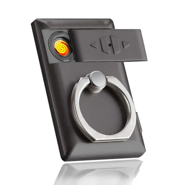 2 in 1 USB Lighter Rechargeable Electric Flameless Lighter Phone holder
