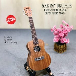 24" mehegony colour 4 string ukulele (mini guitar)