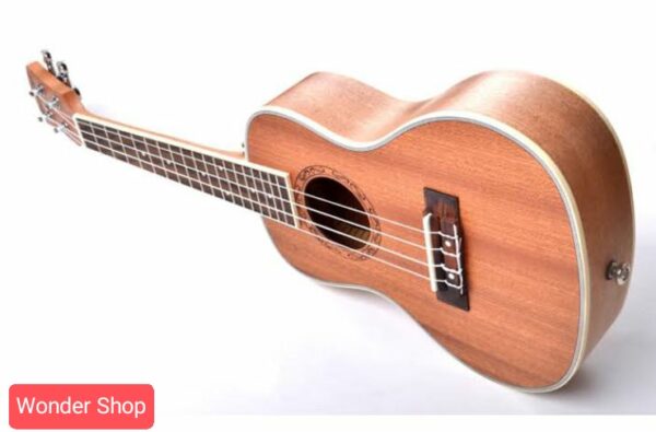 26" wooden colour 4 string Ukulele mini guitar - Image 5
