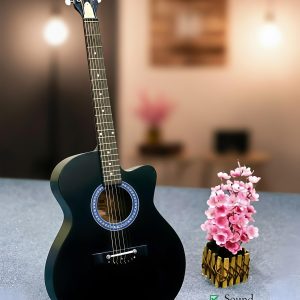 Brand new acoustic+semi electric pure Black guitar