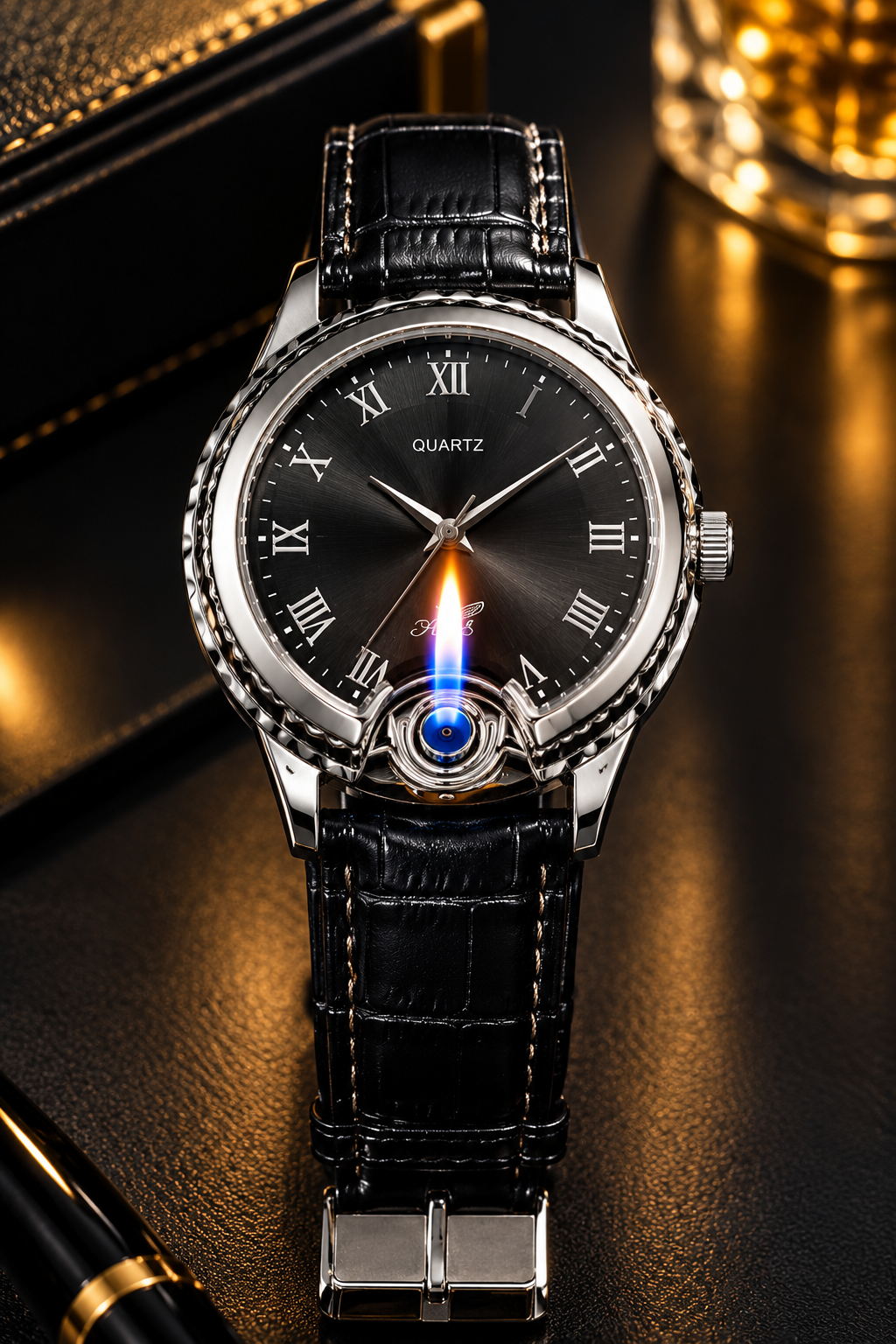 2 in 1 Stylish Premium looking Watch gas lighter - Image 9