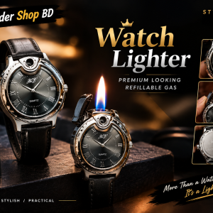 2 in 1 Stylish Premium looking Watch gas lighter