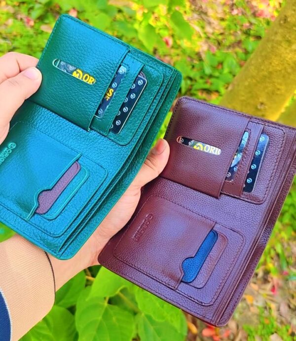 100% Pure Leather Wallet money bag - Image 5