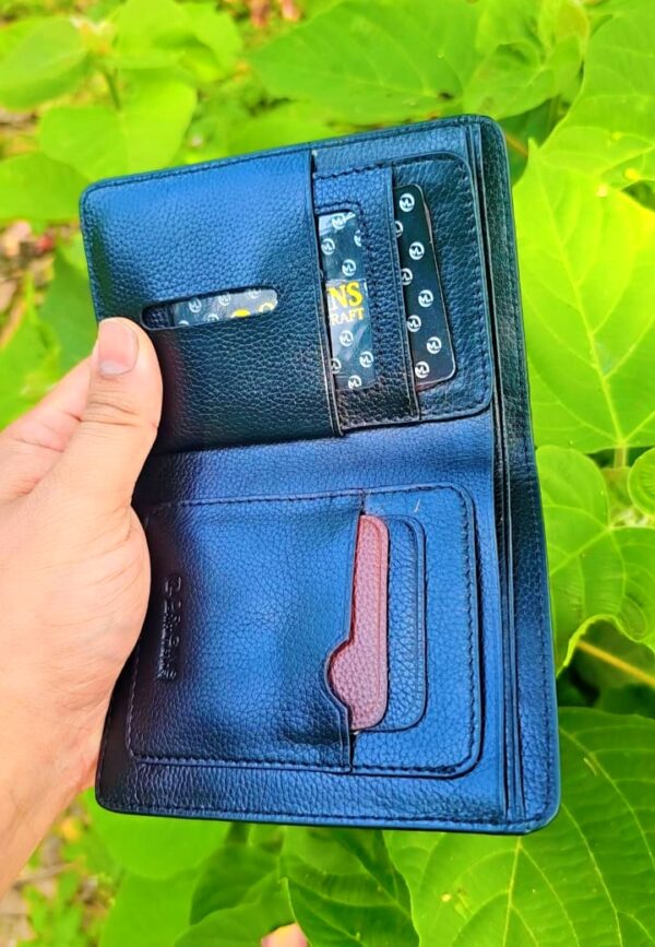 100% Pure Leather Wallet money bag - Image 2