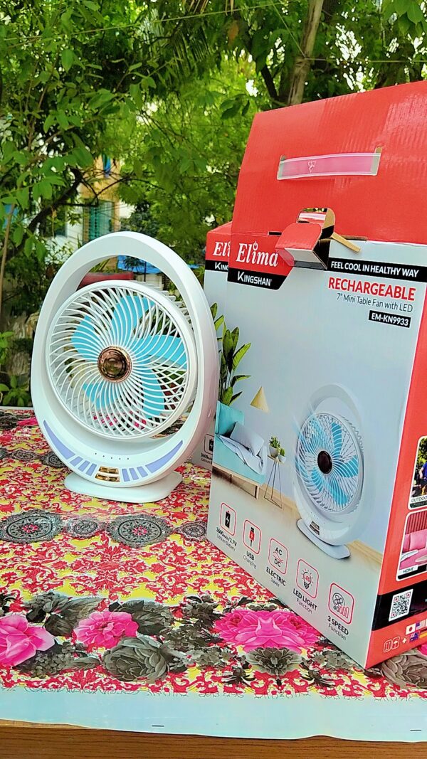 3 in One AC and DC system Rechargeable Fan - Image 7