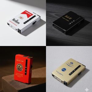 2 in 1 Cigarette box with Lighter