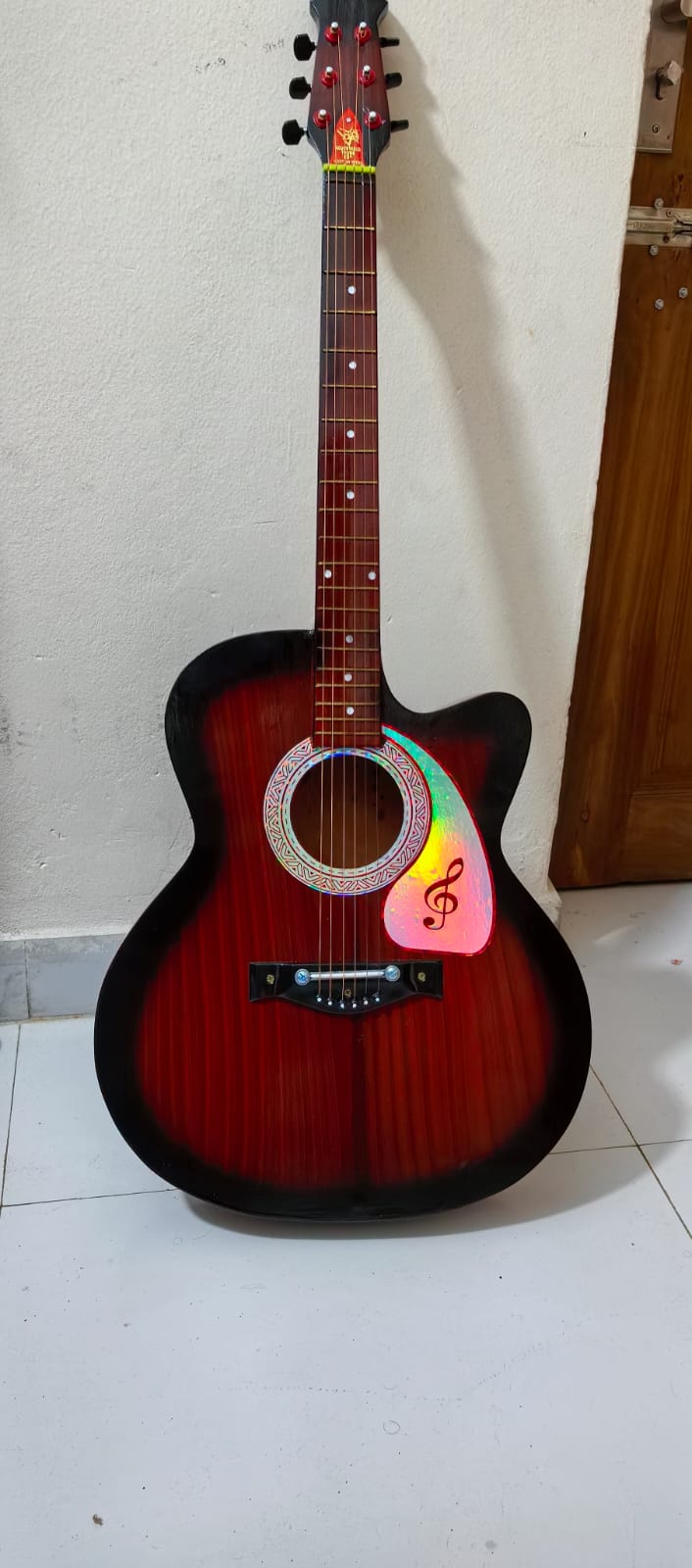 Brand new acoustic+semi electric pure Black guitar - Image 6