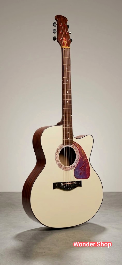Brand new acoustic+semi electric pure Black guitar - Image 5