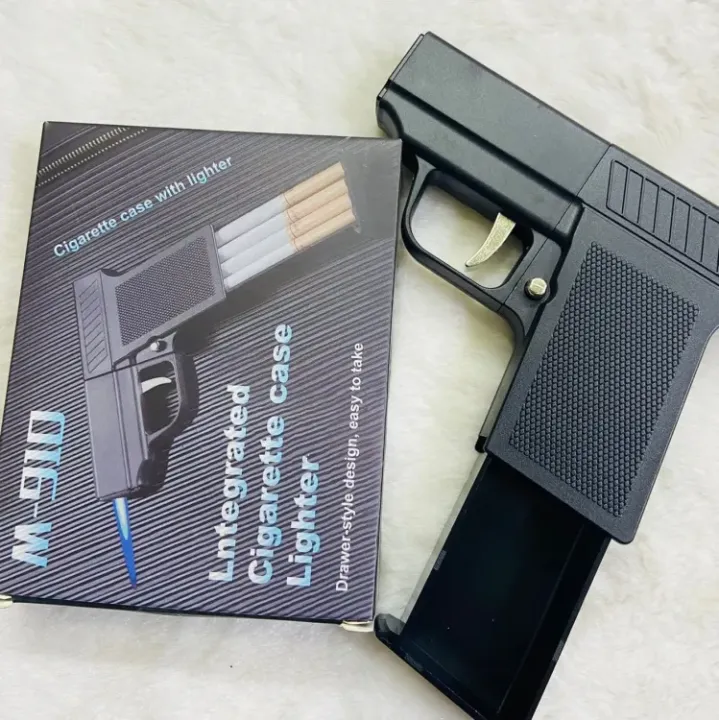 Unique Stylish 2 in 1 refilable gunshapped gas lighter+Box - Image 3