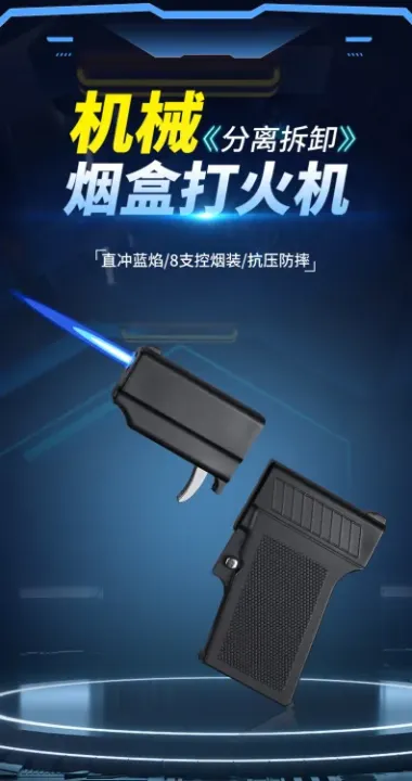 Unique Stylish 2 in 1 refilable gunshapped gas lighter+Box - Image 5