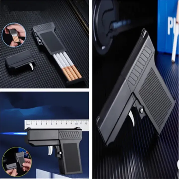 Unique Stylish 2 in 1 refilable gunshapped gas lighter+Box - Image 2